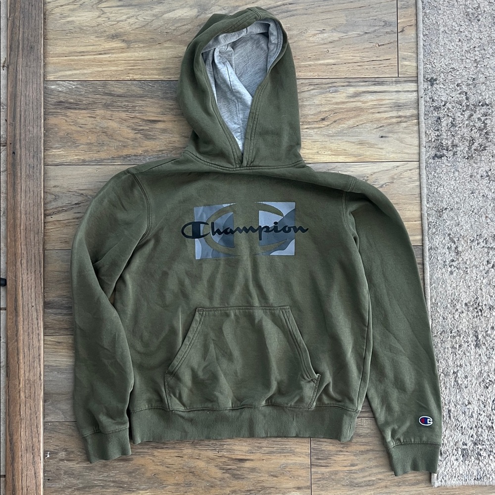 Champion Forest Green Pullover Hoodie